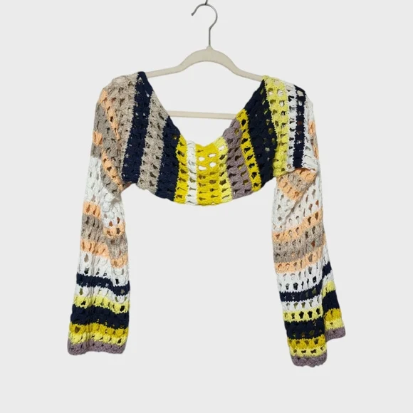 New Free People Gia Crochet Shrug - Beachy Combo - Picture 5 of 9
